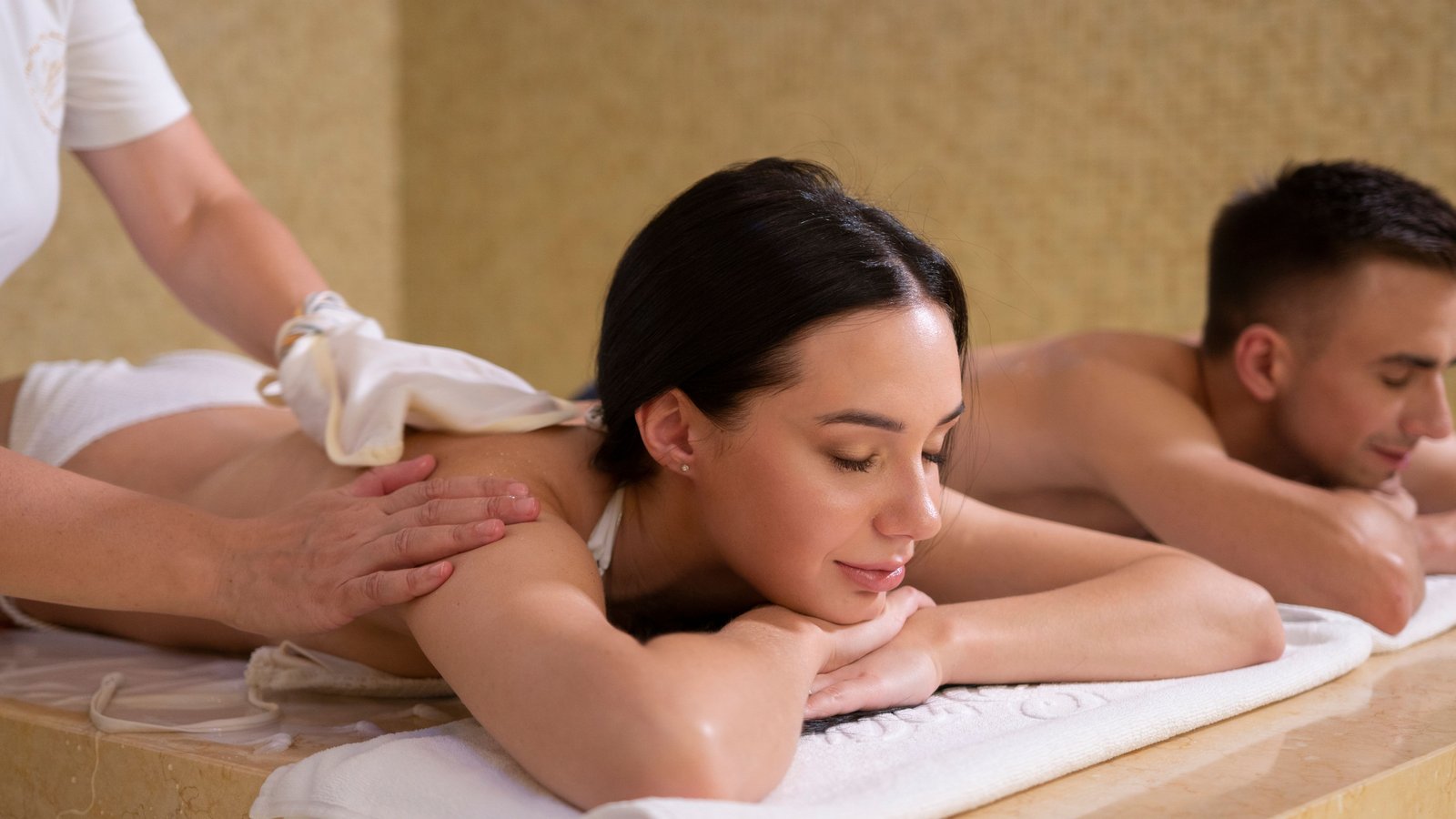 Couples enjoying a relaxing massage experience at a spa in Akola, Maharashtra